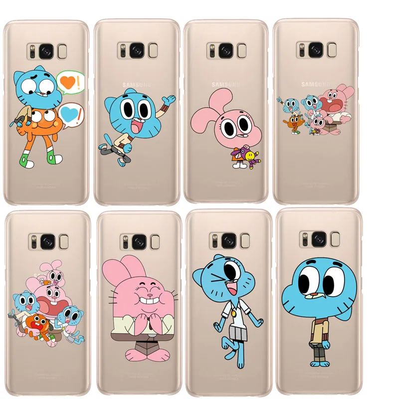 Аниме ТВ удивительный мир Gumball программный телефон задняя крышка для samsung S7 S8 S6