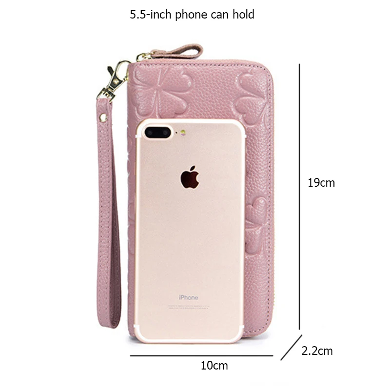 Новый женский кошелек из натуральной кожи Женский воловьей длинный клатч с