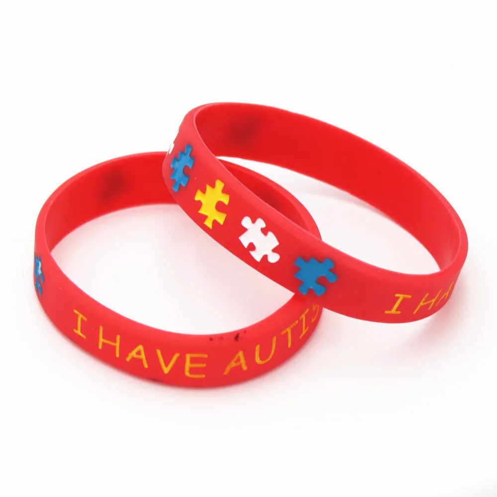 4 шт. силиконовые браслеты головоломки для детей с аутизацией повседневные