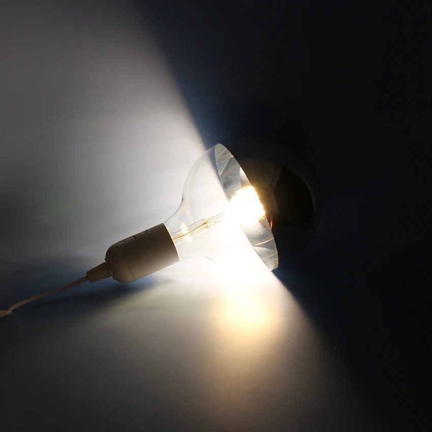 Набор из 4) g125 6 W 110 V 120 V 220 V половина серебрение светодиодные лампы накаливания с зеркалом ПОЛОВИНА ХРОМ Эдисон Ретро бестеневые E26 E27