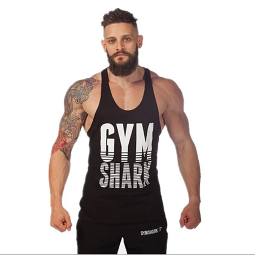Животных тренажерный зал фитнес топы топ мужчины стрингер золотых медалей