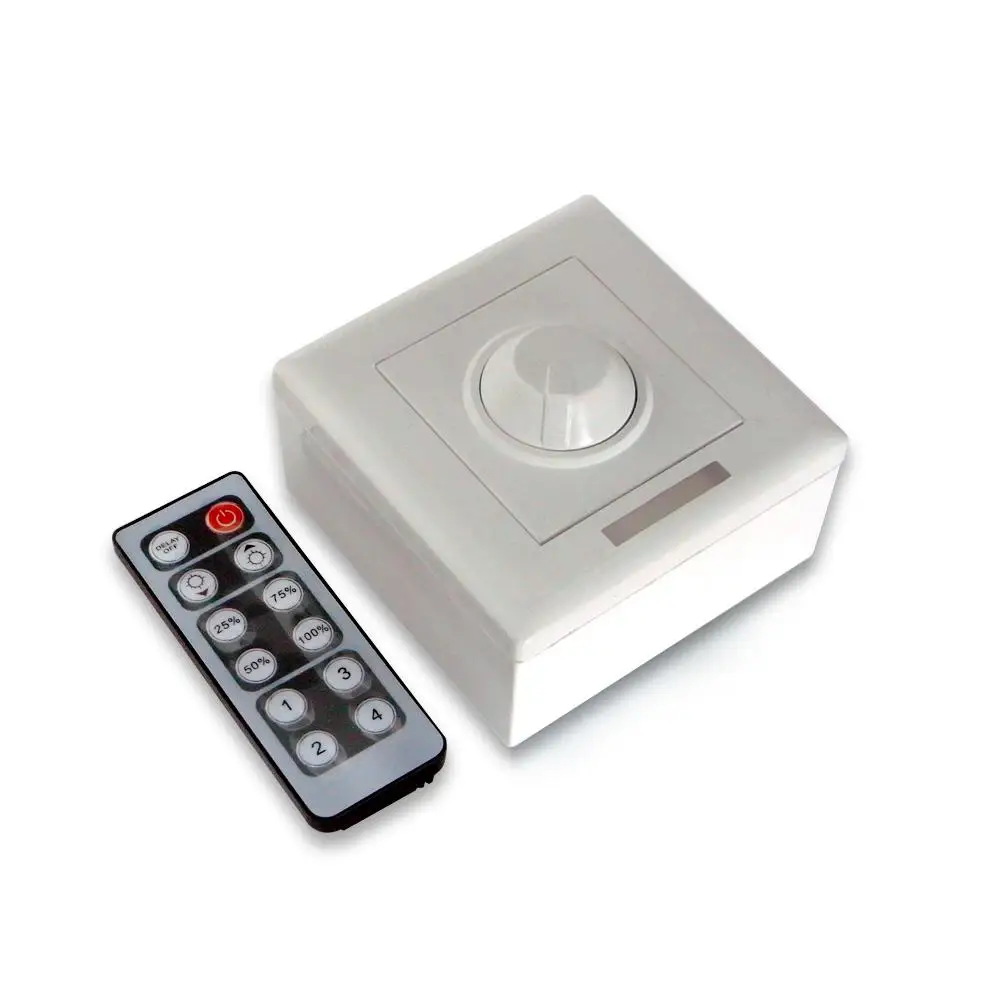 

LED dimmer switch 12v 24v led dimmer with remote control infrared adjust brightness for led lamps