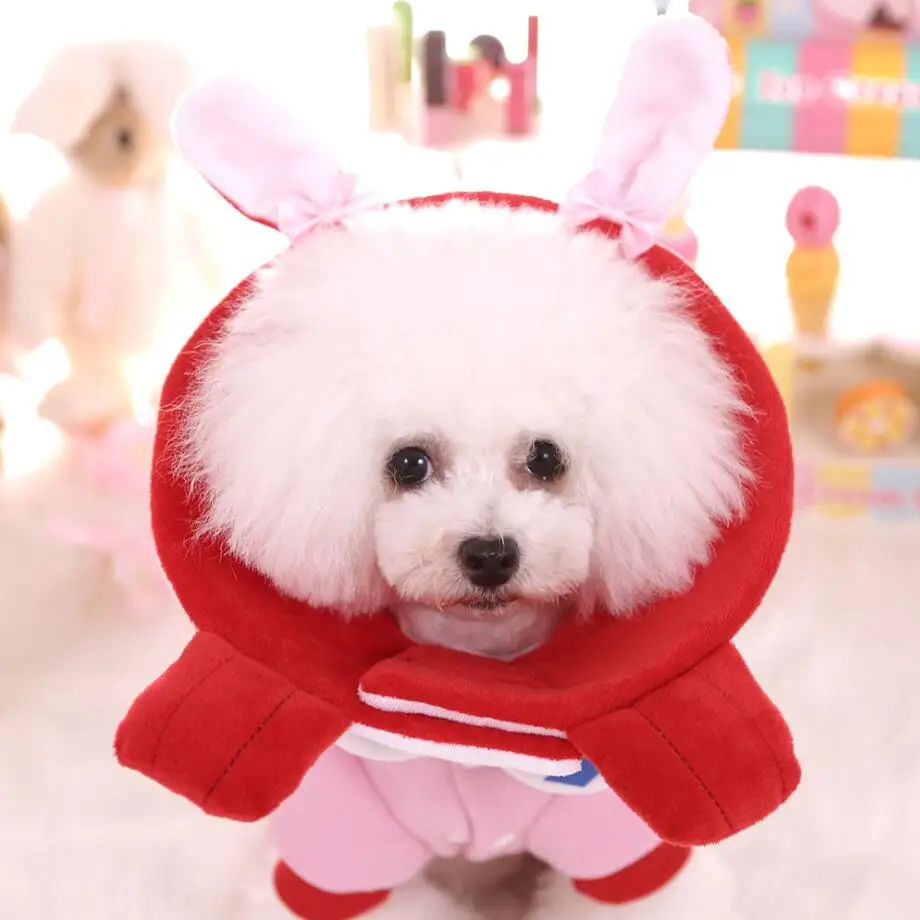 Ошейник для собак Элизабет кролик милый конус не укусывающий домашних питомцев