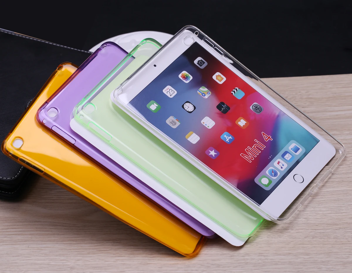 ТПУ чехол для Ipad Mini 1 2 3 4 Силиконовый мягкий прозрачный Mini1 Mini2 Mini3 Mini4 защитный