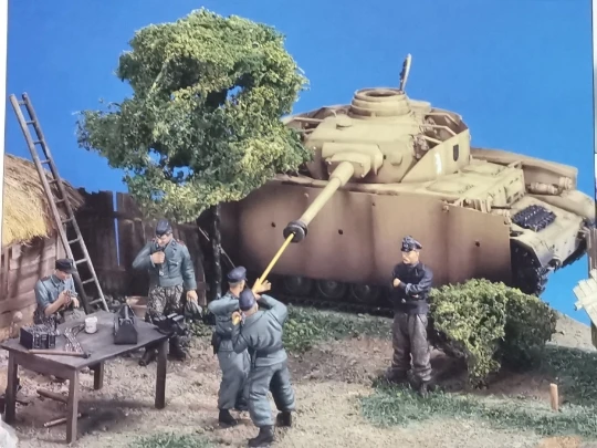 1/35 модельная фигурка из смолы разобранный Неокрашенный набор // 833 (без емкости с