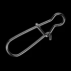 50 шт. Нержавеющаясталь крючок оснастки рыболовная вертлюгом Безопасность защелки Крюк Приманка аксессуары карабин