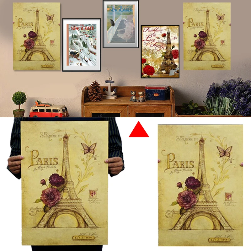 Париж Эйфелева башня обои плакат гостиная спальня настенные наклейки домашний