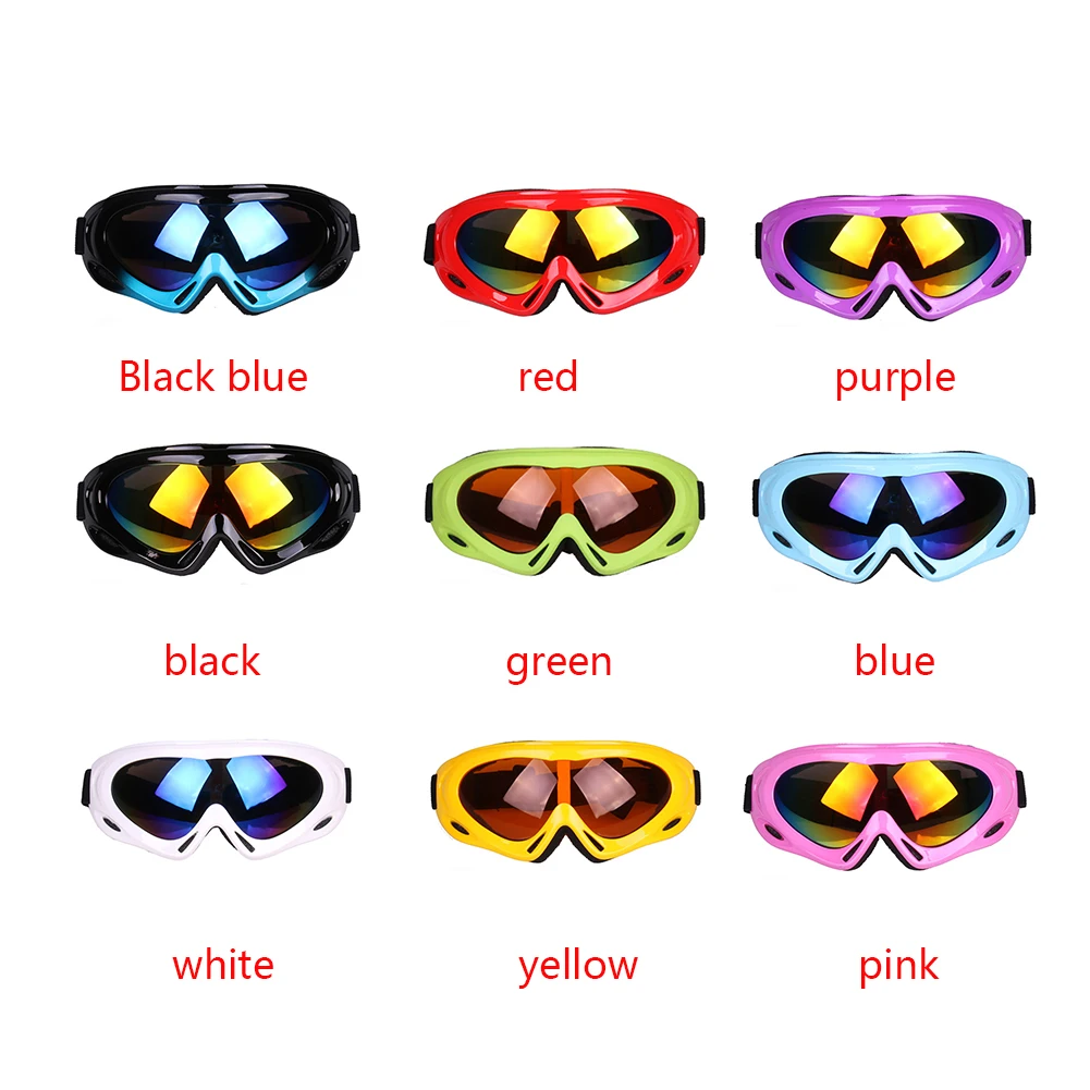 Anti-impact and Anti-wind Eye Protection Safety Glasses Single-deck Ski Goggles with Adjustable Belt For Outdoor Sports | Спорт и