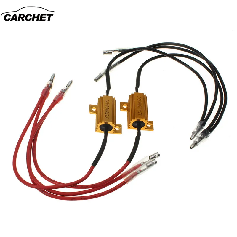 CARCHET 2 шт. 25 Вт 8 Ом резисторы светодиодная вспышка поворотники световой индикатор