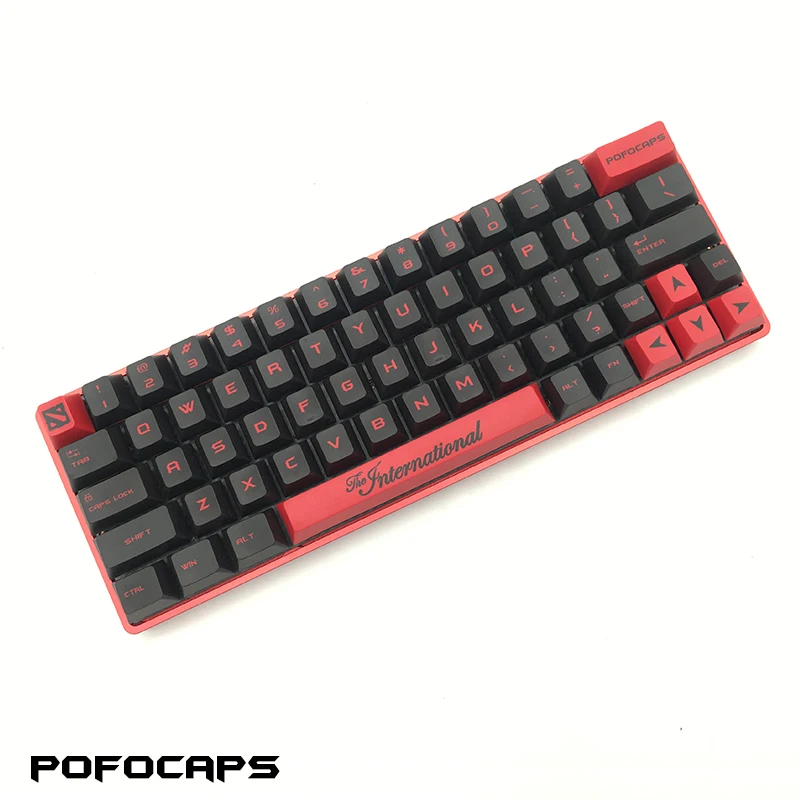 1 комплект PoFoCaps PBT сублимационные колпачки для ключей персональная механическая клавиатура для Dota2 мясника полный набор вишневого профиля