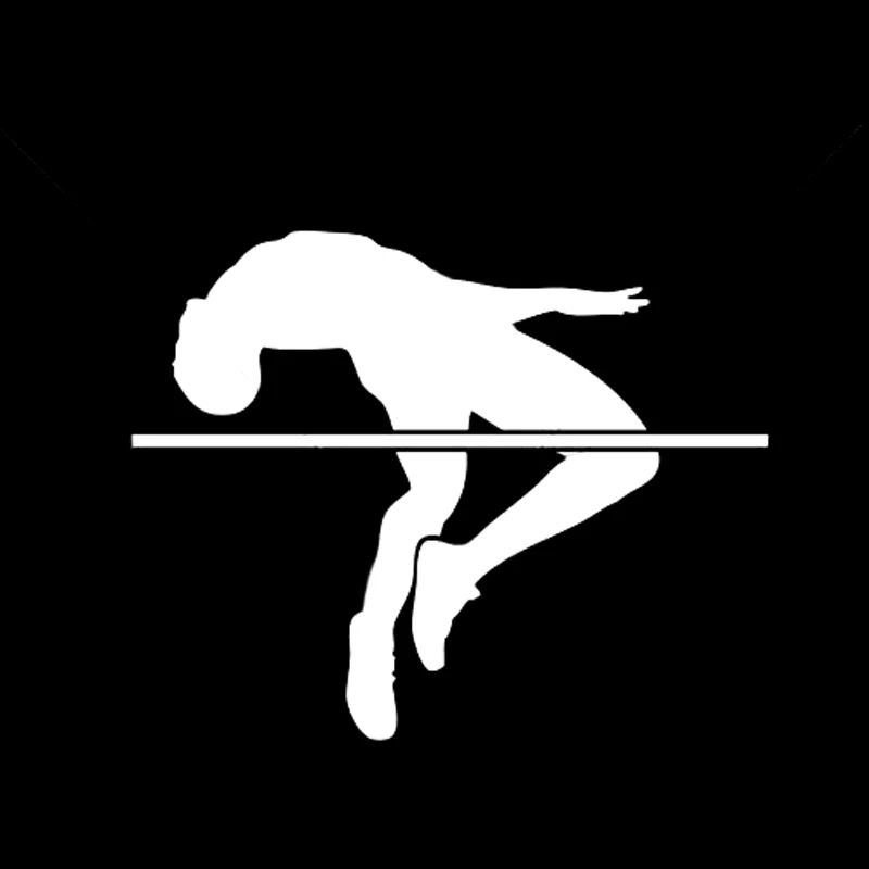 QYPF 13.2*10.6 Coolest High Jump Athlete Decor Car Sticker Vinyl Silhouette Accessories C16-2042 | Автомобили и мотоциклы