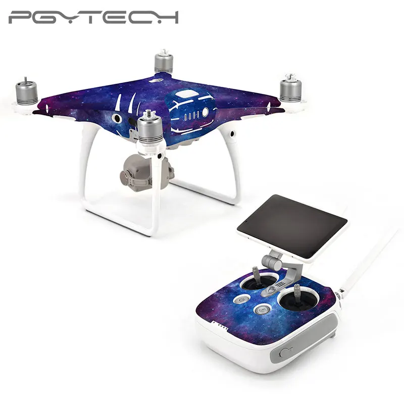 PGYTECH водонепроницаемый ПВХ RC стикер для дрона DJI Phantom 4 наклейки БПЛА корпус + пульт