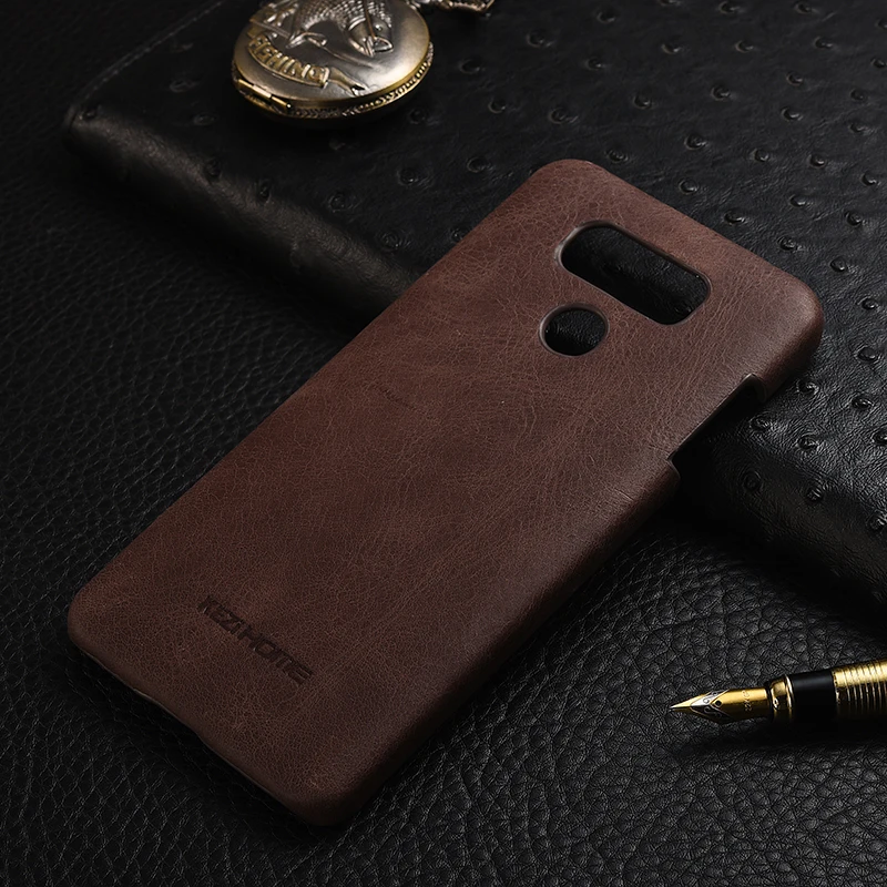 Чехол для LG G6 KEZiHOME матовая натуральная кожа твердая задняя крышка capa 5 7