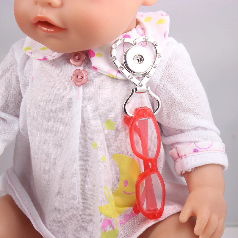 Посеребренная Магнитная оправа для очков с подставкой кулон кнопкой ожерелье