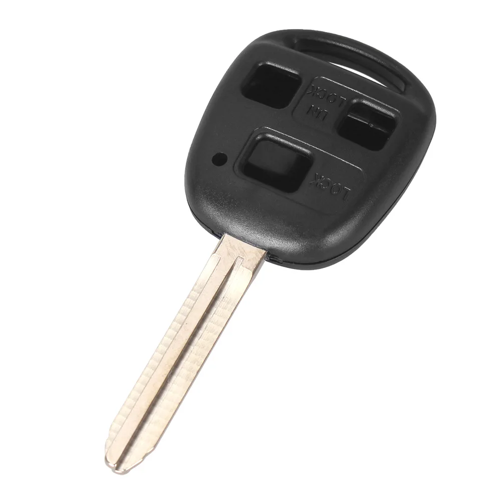 3 BT With Button Pad Чехол KEYYOU для автомобильного пульта дистанционного ключа для Toyota Yaris Prado Tarago Camry Corolla 2/3 кнопки лезвие toy43 чехол для автомобильного ключа - Количество кнопок: 3 BT With Button Pad