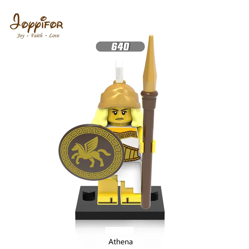 JOY YIFOR Super Heroes KnightsoftheZodiac египетский фараон Athena ST Seiya Chief Строительные блоки мини-кирпичи для детей - Цвет: Темно-серый