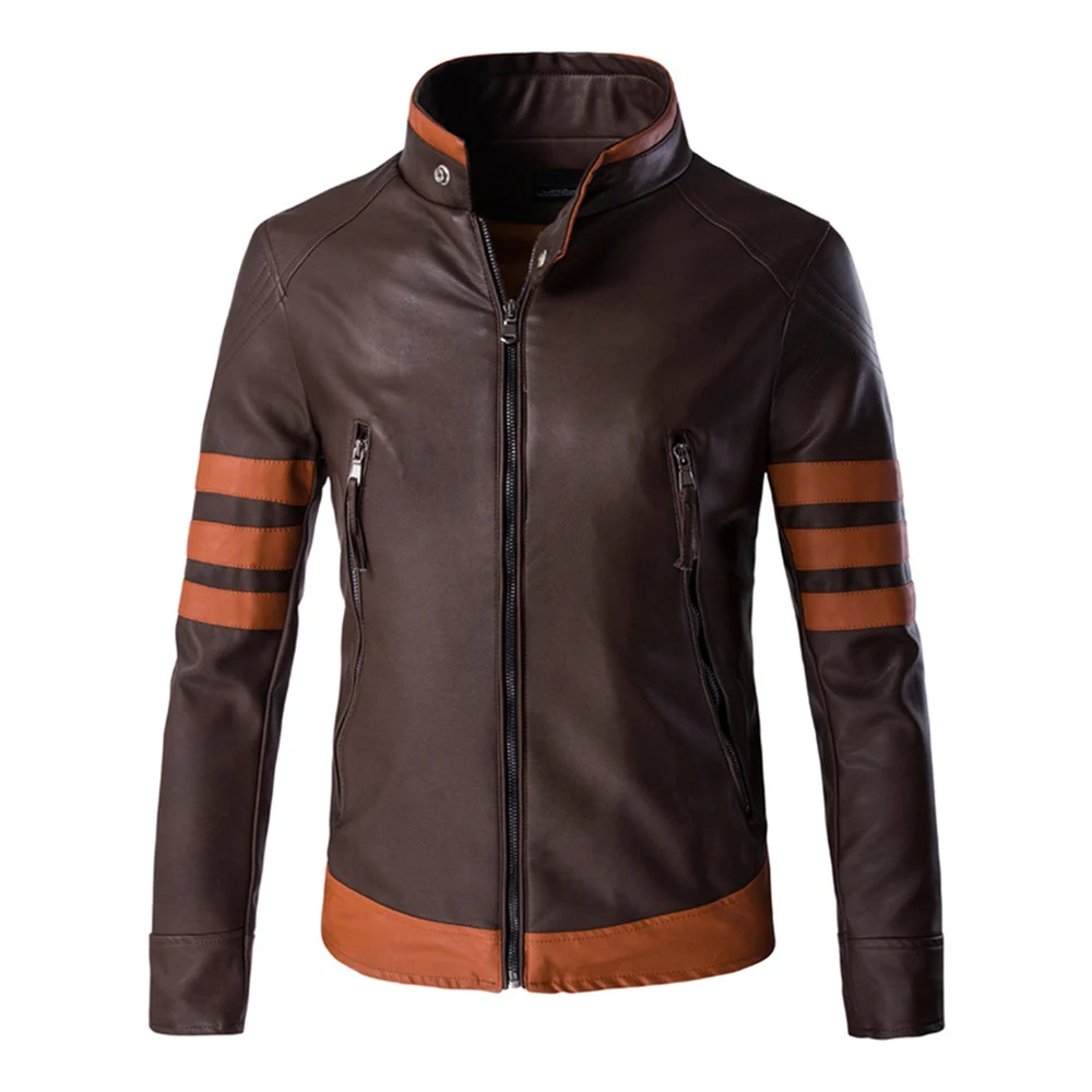 Herobiker Классическая мотоциклетная куртка мужская Ретро из искусственной кожи