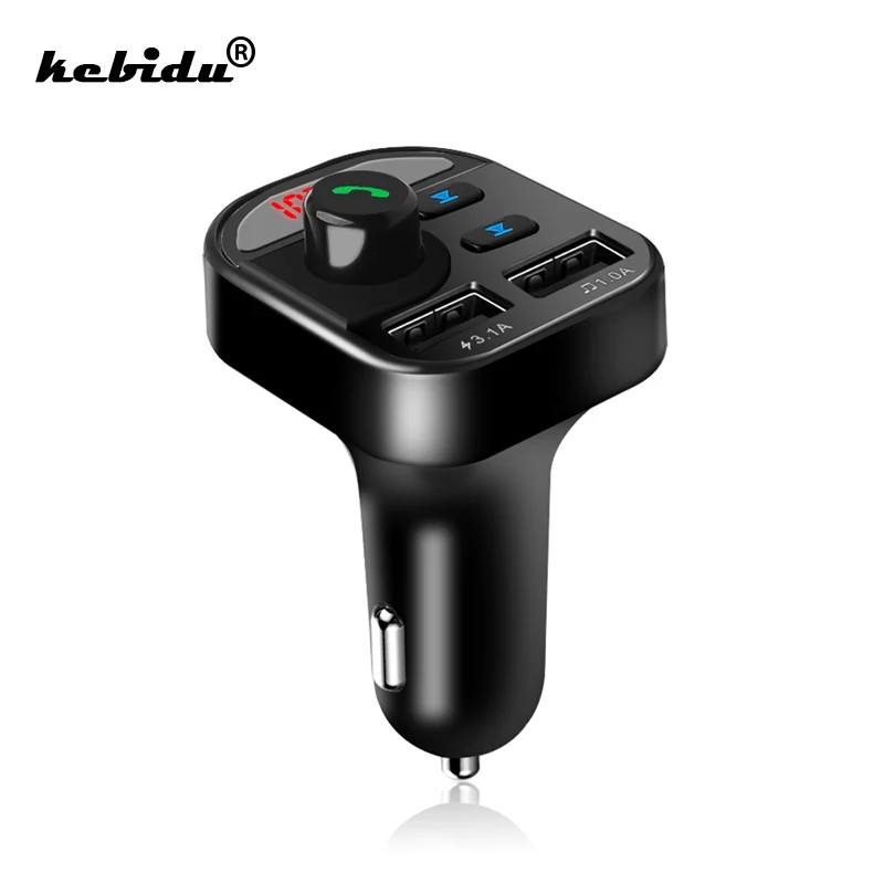 Автомобильное зарядное устройство kebidu с 2 USB-портами и поддержкой Bluetooth 5 0 |