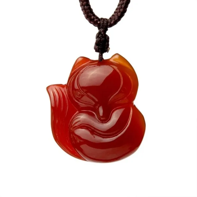 Прямая доставка желтая лиса ювелирные изделия виды льда халцедона влюбленные