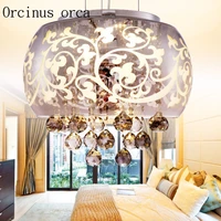 led modern crystal lamp bedroom dining room european style vintage crystal chandelier free shipping