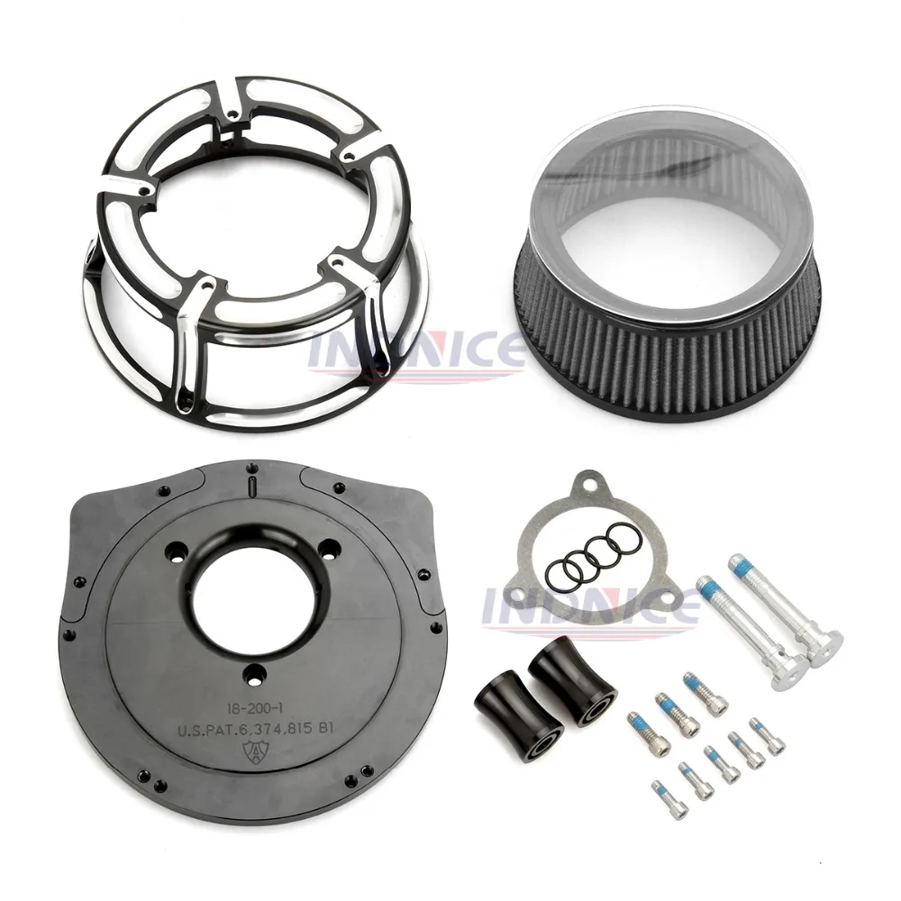 Воздушный фильтр для harley air inflow kit Touring FLHR electra glide ultra 2008-2016 softail прозрачный