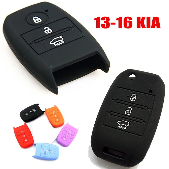 Силиконовый чехол для ключа Kia Optima 2016 Sportage 2014 2015 Sorento Soul 2013 Rio Forte Cerato Carens K3 K5|key silicone