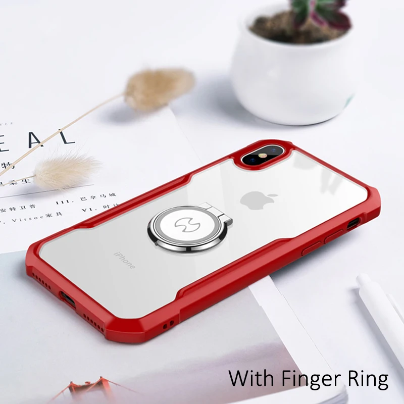 Роскошный прозрачный силикон ТПЭ чехол для iPhone X Xs Max Xr бренд Xundd 360 полная защитная противоударные крышки-Чехлы