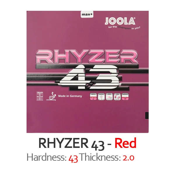 43 Red 2.0 Joola RHYZER 43/48 резиновая губка для настольного тенниса для пинг-понга Tenis De Mesa - Цвет: 43 Red 2.0