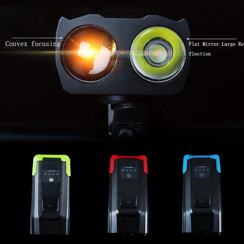 Передняя фара для велосипеда светильник индукционный набор USB Перезаряжаемые