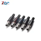 10 шт. черная пластиковая крышка 2,1x5,5 мм штекер питания постоянного тока