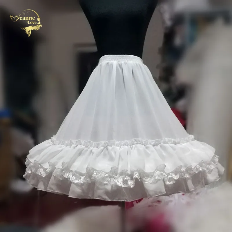 Черное модное Белое Бальное Платье, Нижняя юбка, короткое платье, Нижняя юбка лолита, балетная юбка-пачка, рокабилли кринолин