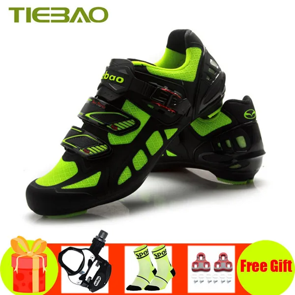 Pedals for 1502 G Tiebao sapatilha ciclismo, мужская и женская обувь с дышащей сеткой, обувь для езды на велосипеде, SPD-SL, кроссовки суперзвезды, дорожные, sapato ciclismo - Цвет: Pedals for 1502 G