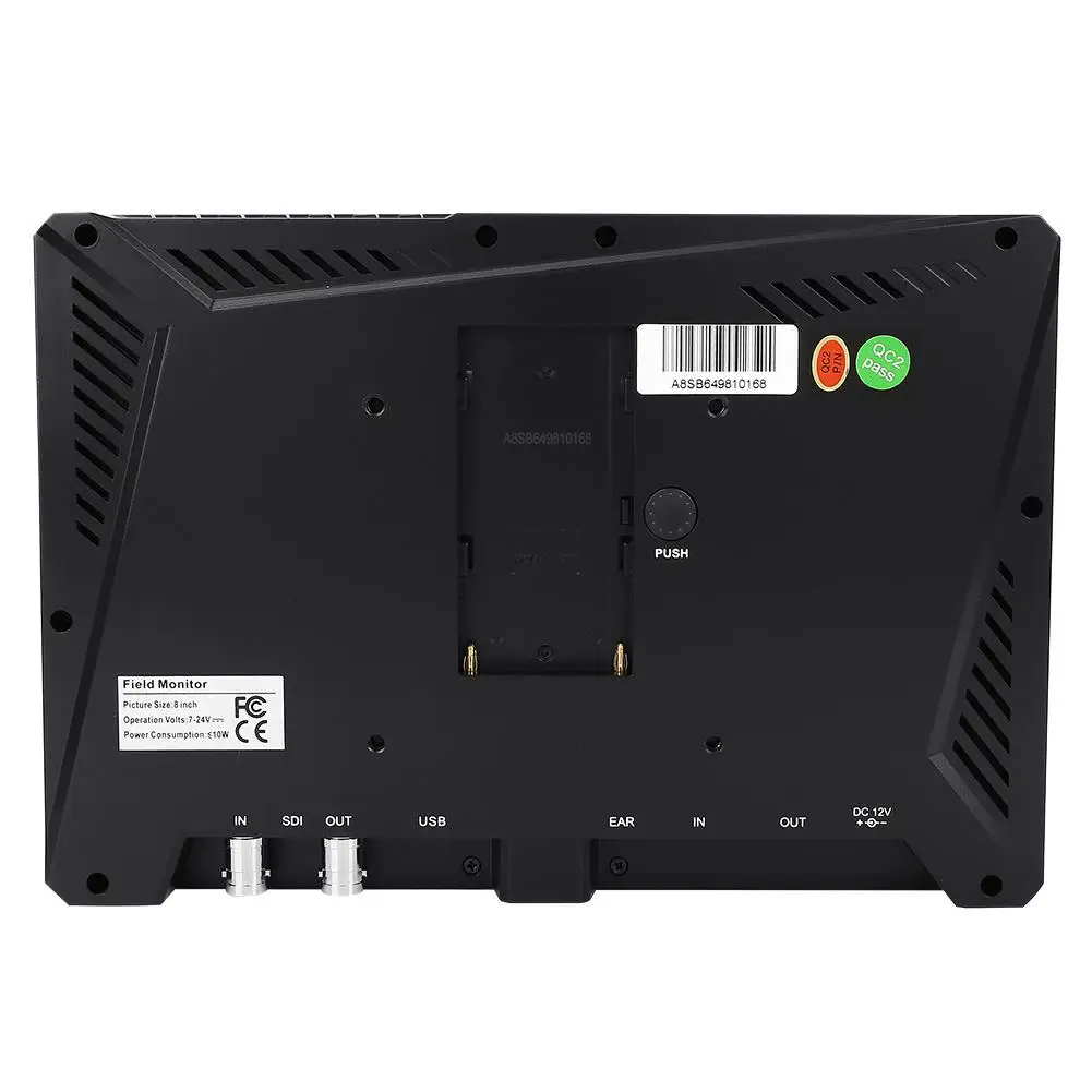 LILLIPUT A8S 8,9 дюймов ips экран 350nit 3G-SDI 4K HDMI Full Mini HD монитор 1920X1200 камера полевой монитор для DSLR камеры smer