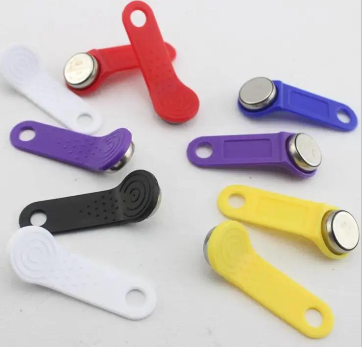 10 шт. DS1990A F5 TM1990 синие цвета только для чтения iButton I-Button TM карта без магнита