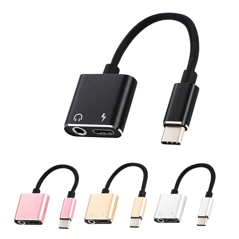 Новинка адаптер для наушников 2 в 1 USB Type C 3 5 мм Letv Xiaomi Aux аудиокабель зарядное