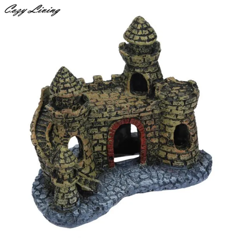11 5x10x6 5 см аквариум мультфильм смолы замки для аквариума замок украшения башня
