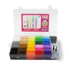 Artkal Beads 28 цветов с коробкой для pegboard, набор из мягких мини-бусин-перлера для детей, пластиковые Развивающие игрушки из ЭВА, CA28