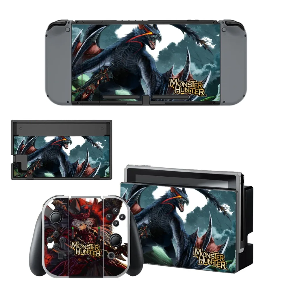Виниловая Защитная Наклейка Monster наклейка охотника для консоли Nintendo Switch NS +