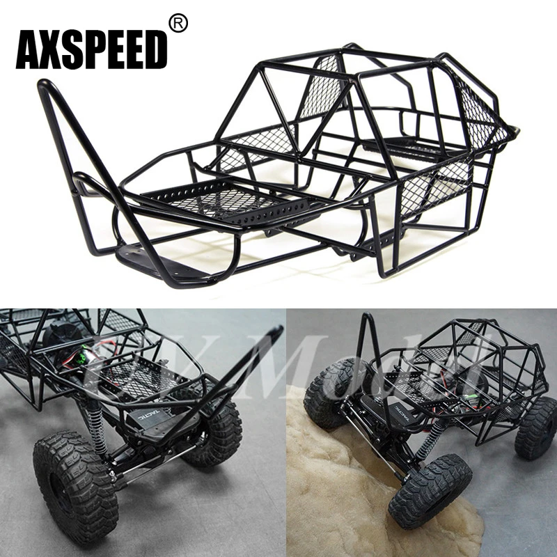 Весы Xtra speed V стальной каркас для каркаса, черное шасси для Axial SCX10 1/10 RC Рок-автомобиль, гусеничный альпинистский грузовик, запчасти