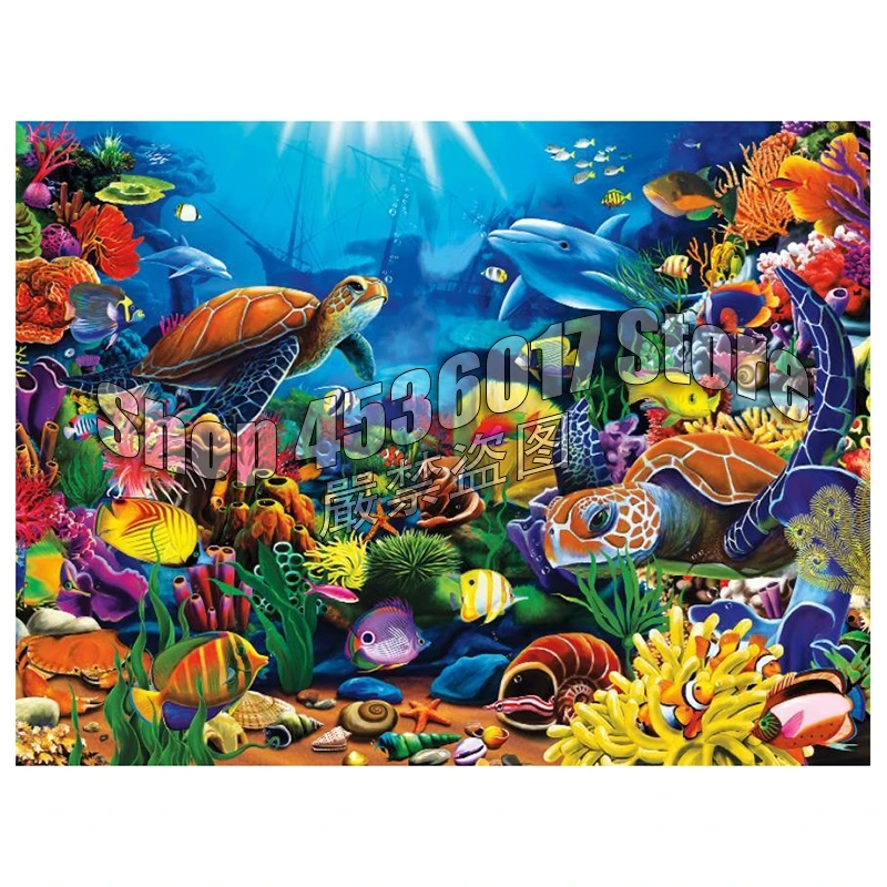 

Sea Of Beauty животные Черепаха вышивка своими руками полная алмазная живопись вышивка крестиком квадратные Стразы ручная работа поделки для ко...