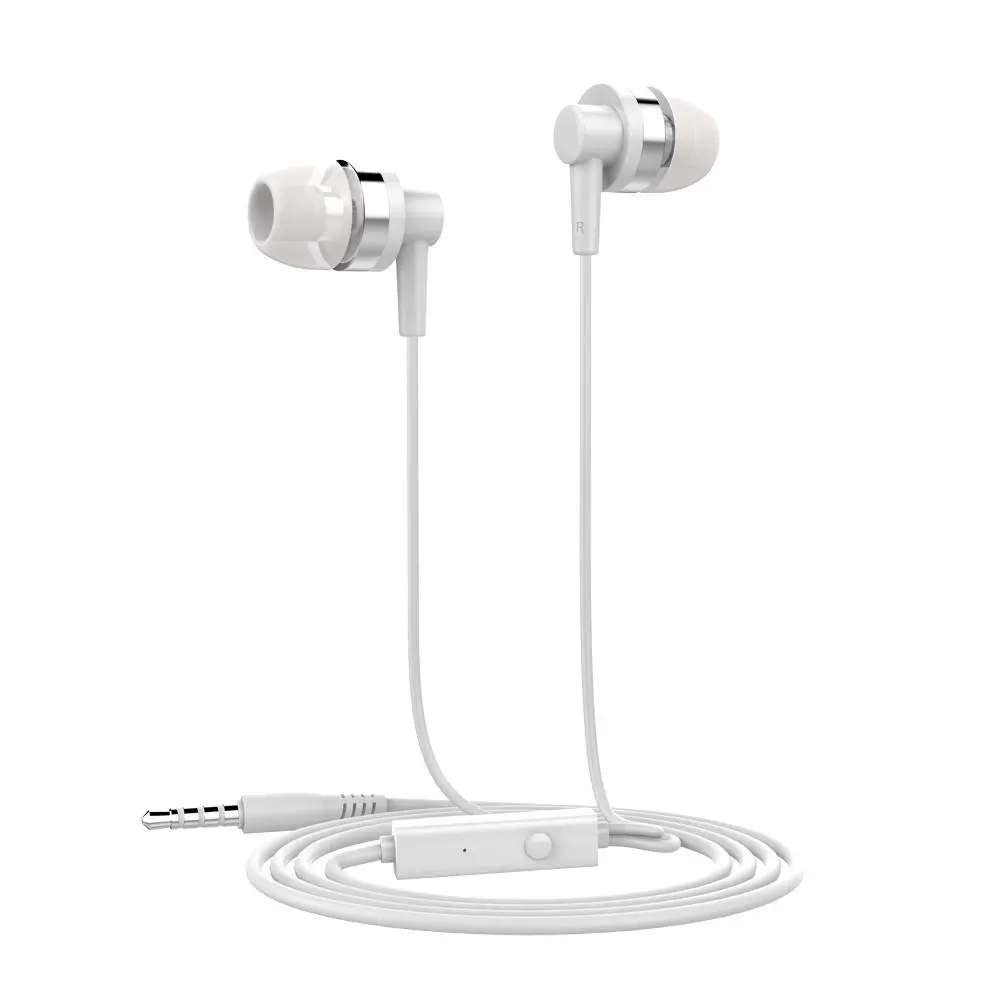CHICLITS In-ear Earphone JD89 Black/White Round Wire Stereo With Microphone Professional Mini Headsets For Android IPhone MP3 |