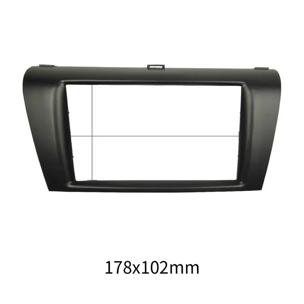 178X102mm Двойной Din DVD стерео панель для MAZDA 3 04-08 Axela 06-08 переоборудование фасции с ISO жгута проводов отделка комплект - Название цвета: 178X102mm