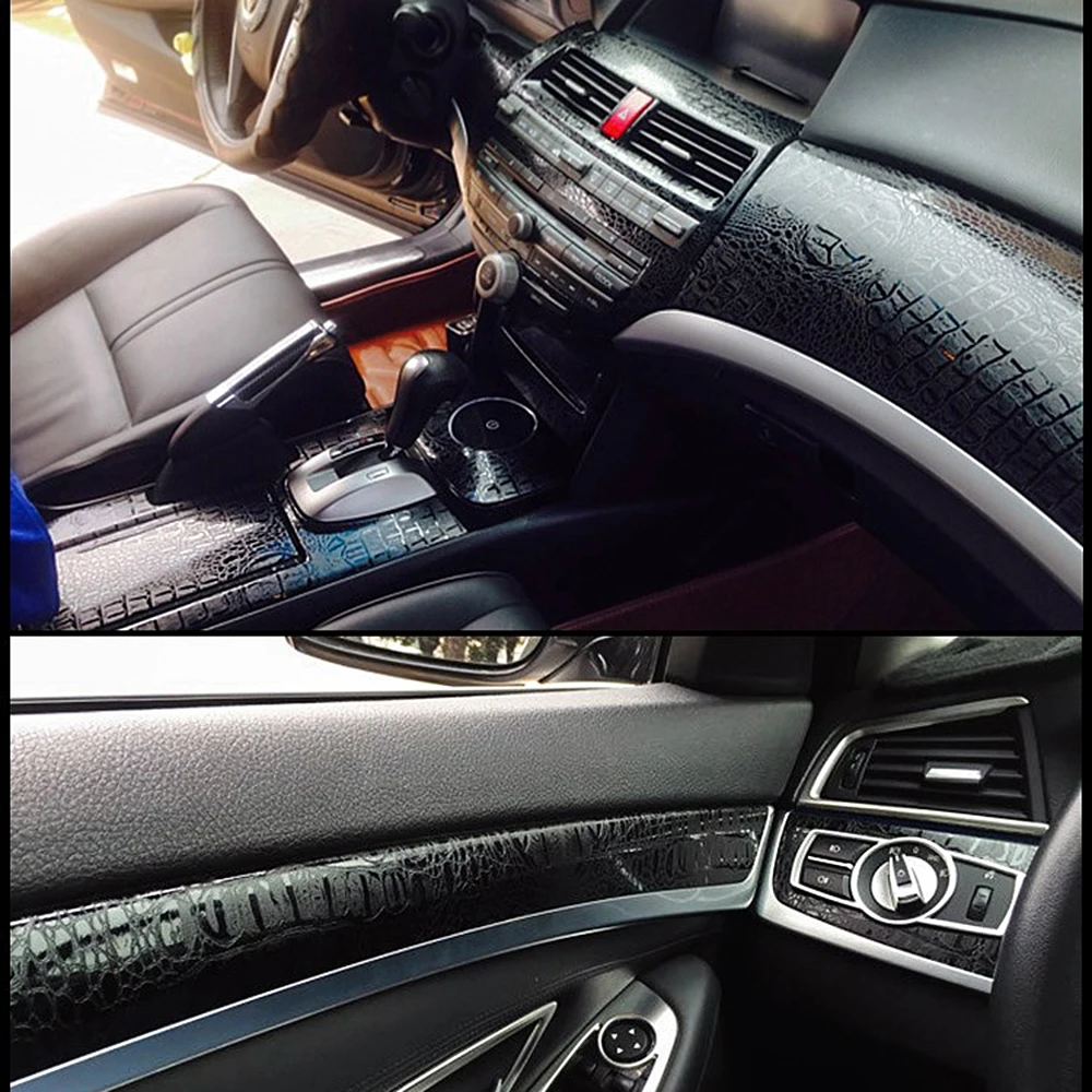 FORAUTO Роскошная Автомобильная наклейка пленка кожаная текстура имитация