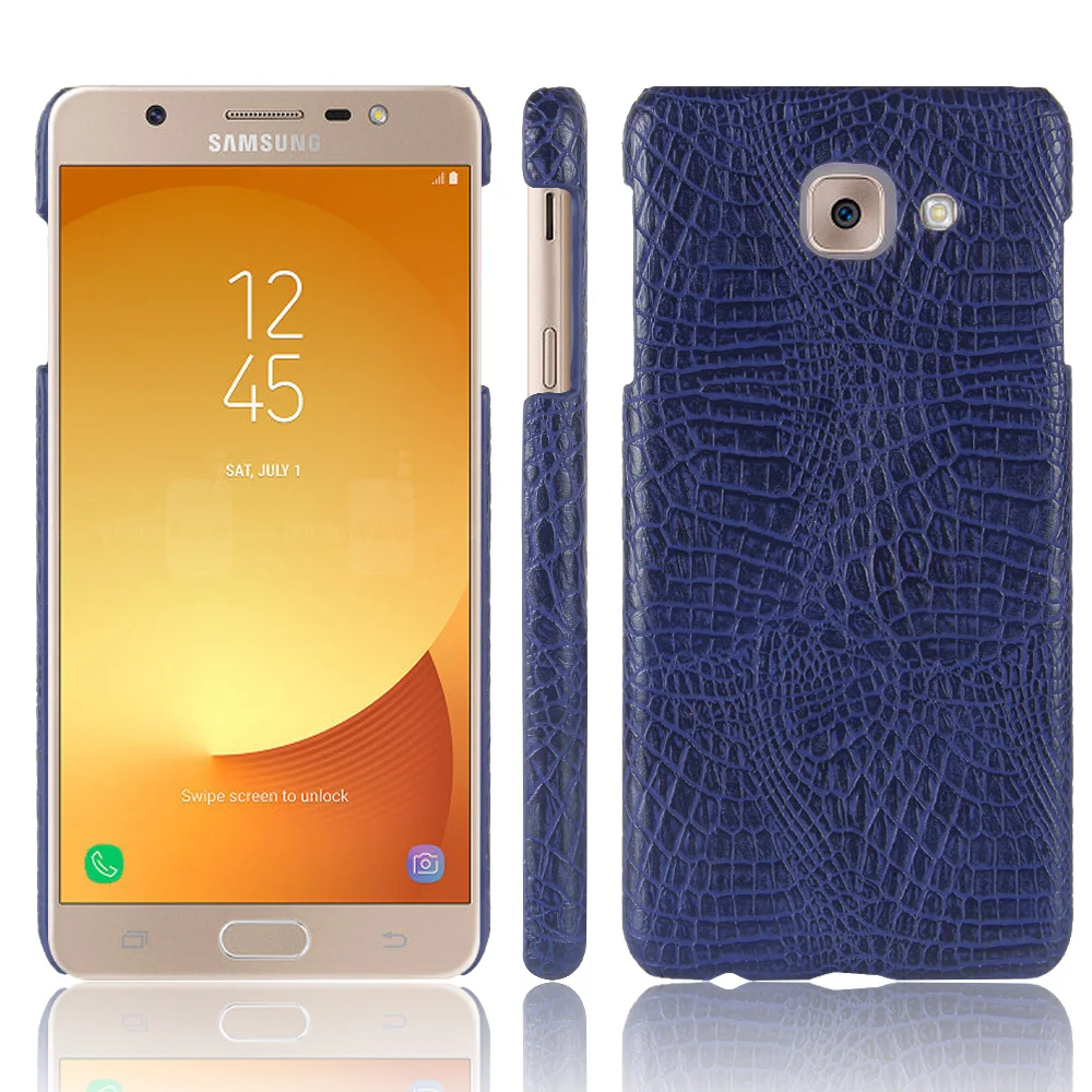 Чехол из крокодиловой кожи для samsung Galaxy J7 Max роскошный противоударный чехол с