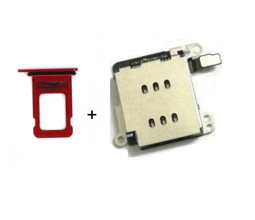Для iPhone XR Dual SIM Card Reader гибкий кабель+ держатель лотка для sim-карты Замена Адаптера