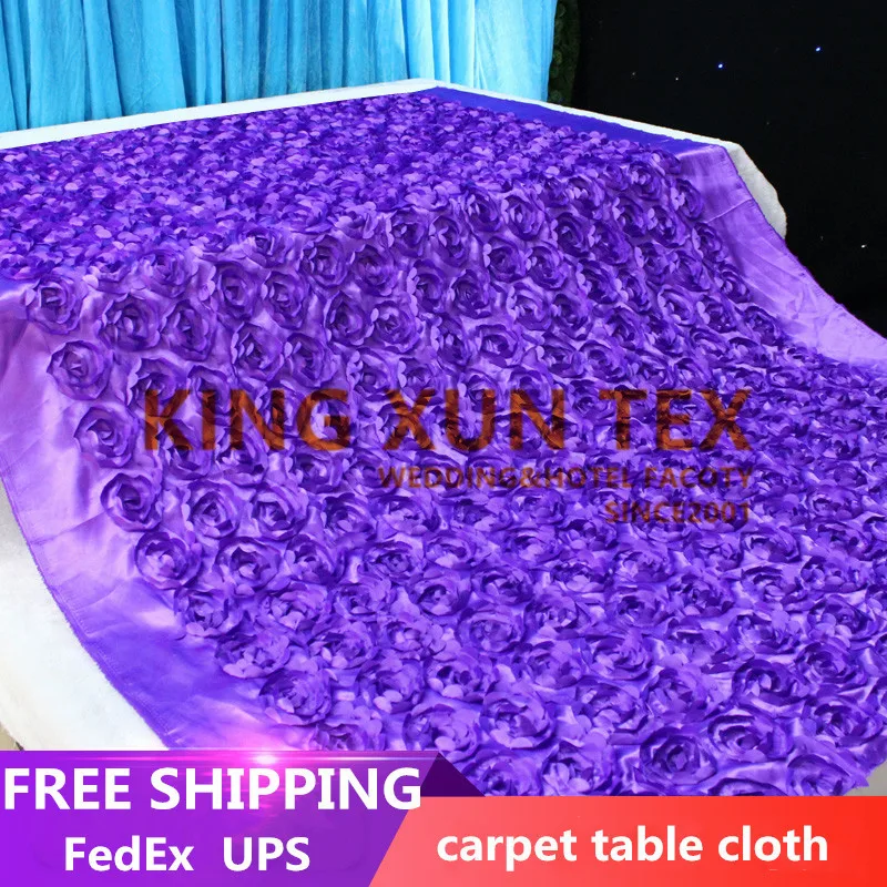 

Wholesale Price Satin Rosette Fabric For Wedding Event Table Cloth Carpet Decoration
