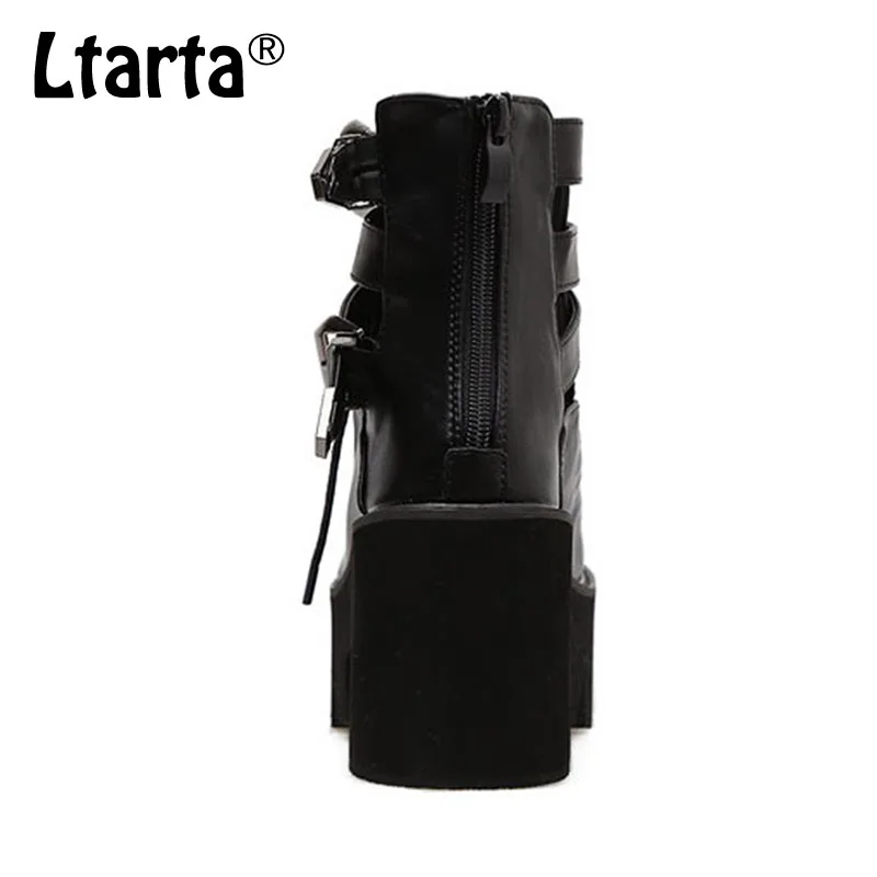 LTARTA/Новинка 2019 года сезон лето босоножки на толстой подошве с ремешком и пряжкой