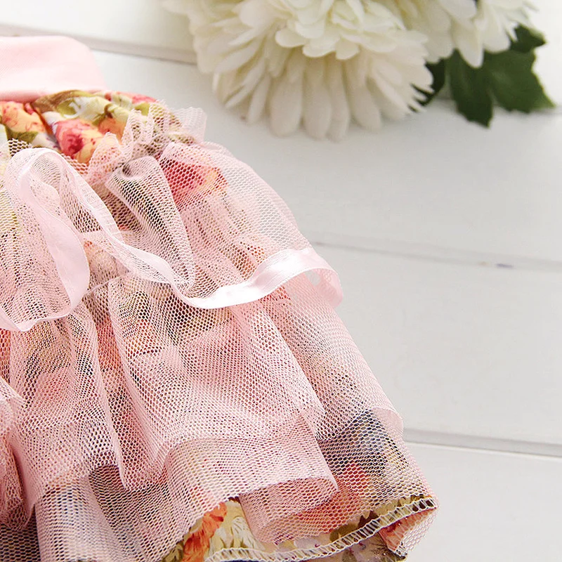 Кружевная юбка с цветочным принтом для девочек 2 6 лет|girl lace skirt|kids tutu skirttutu skirt |