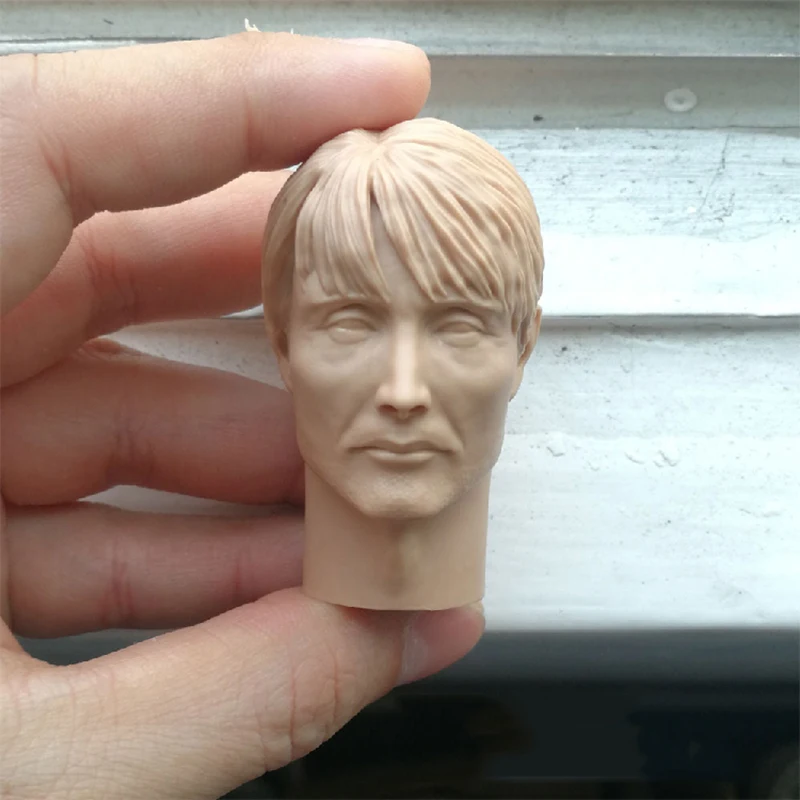 1/6 Mads Mikkelsen Неокрашенная головка для 12 &quotфигуры тела инструменты