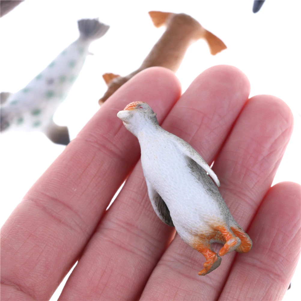 

12PCS/Set Cute Plastic Marine Animal Figures Ocean Creatures Sea Life Shark Whale Crab Kids Toy 5-7cm